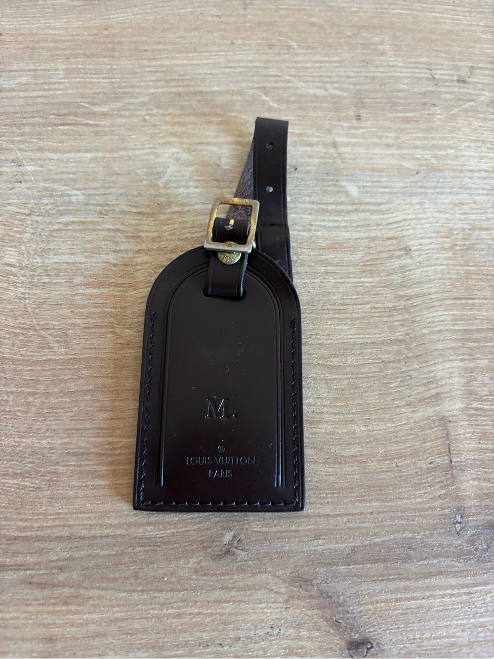 Authentic Louis Vuitton damier ebene id tag